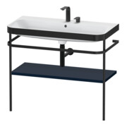 Duravit Meuble vasque Happy D.2 Plus 97,5x49 cm, 2 trous, bleu mat, avec console