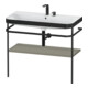 Duravit Meuble vasque Happy D.2 Plus 97,5x49 cm, 2 trous, gris satiné, avec console-1