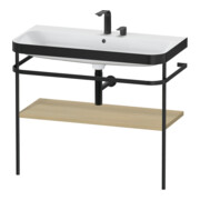 Duravit Meuble vasque Happy D.2 Plus 97,5x49 cm, 2 trous, méditerranée, avec console