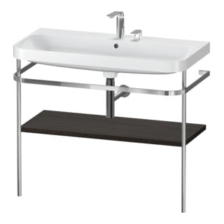Duravit Meuble vasque Happy D.2 Plus 97,5x49 cm, 2 trous, noyer, avec console
