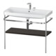 Duravit Meuble vasque Happy D.2 Plus 97,5x49 cm, 2 trous, noyer, avec console-1