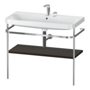 Duravit Meuble vasque Happy D.2 Plus 97,5x49 cm, 2 trous, noyer, avec console