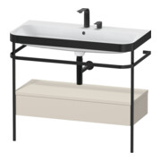 Duravit Meuble vasque Happy D.2 Plus 97,5x49 cm, 2 trous, plan, console, 1 tiroir