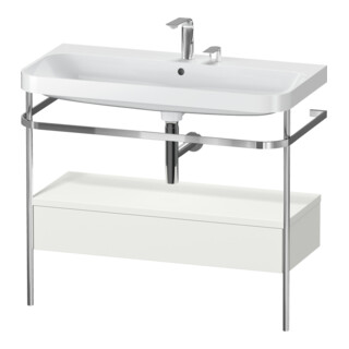 Duravit Meuble vasque Happy D.2 Plus 97,5x49 cm, 2 trous, sans robinet, avec console, 1 tiroir