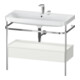 Duravit Meuble vasque Happy D.2 Plus 97,5x49 cm, 2 trous, sans robinet, avec console, 1 tiroir-1