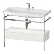 Duravit Meuble vasque Happy D.2 Plus 97,5x49 cm, 2 trous, sans robinet, avec console, 1 tiroir