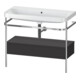 Duravit Meuble vasque Happy D.2 Plus 97,5x49 cm, gris mat, avec console, 1 tiroir-1