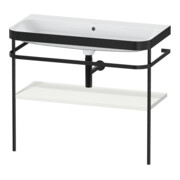Duravit Meuble vasque Happy D.2 Plus 97,5x49 cm, sans robinet, blanc mat, avec console