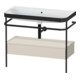 Duravit Meuble vasque Happy D.2 Plus 97,5x49 cm, sans trop-plein, avec console, 1 tiroir-1
