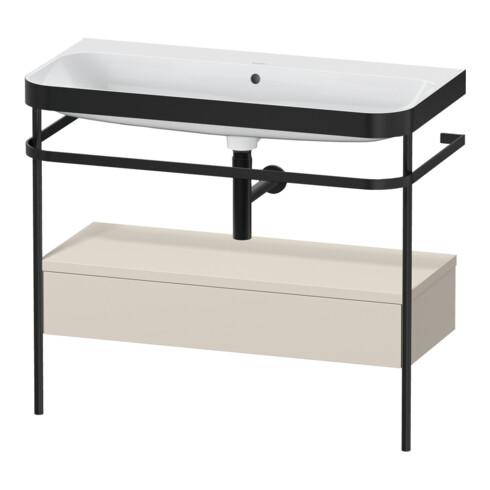Duravit Meuble vasque Happy D.2 Plus 97,5x49 cm, sans trop-plein, avec console, 1 tiroir