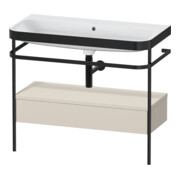Duravit Meuble vasque Happy D.2 Plus 97,5x49 cm, sans trop-plein, avec console, 1 tiroir