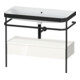 Duravit Meuble vasque Happy D.2 Plus 97,5x49 cm, sans trop-plein, blanc brillant, avec console, 1 tiroir-1