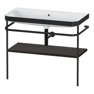 Duravit Meuble vasque Happy D.2 Plus 97,5x49 cm, sans trop-plein, noyer, avec console