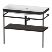 Duravit Meuble vasque Happy D.2 Plus 97,5x49 cm, sans trop-plein, noyer, avec console