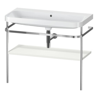 Duravit Meuble vasque Happy D.2 Plus 97,5x49 cm, sans trou, blanc mat, avec console