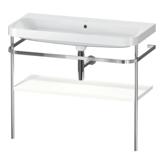 Duravit Meuble vasque Happy D.2 Plus 97,5x49 cm, sans trou, blanc satin, avec console