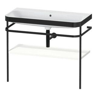 Duravit Meuble vasque Happy D.2 Plus 97,5x49 cm, sans trou, blanc satin, avec console