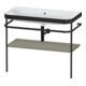 Duravit Meuble vasque Happy D.2 Plus 97,5x49 cm, sans trou, gris mat, avec console-1