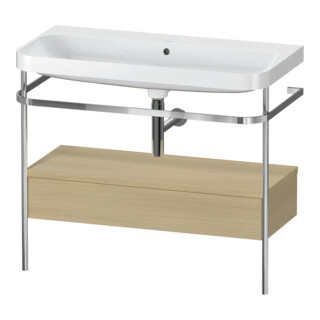 Duravit Meuble vasque Happy D.2 Plus 97,5x49 cm, sans trou, Me E, avec console, 1 tiroir