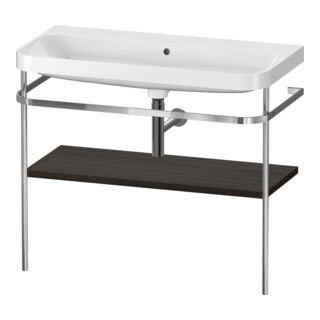 Duravit Meuble vasque Happy D.2 Plus 97,5x49 cm, sans trou, noyer, avec console