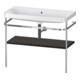 Duravit Meuble vasque Happy D.2 Plus 97,5x49 cm, sans trou, noyer, avec console-1