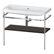 Duravit Meuble vasque Happy D.2 Plus 97,5x49 cm, sans trou, noyer, avec console