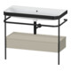 Duravit Meuble vasque Happy D.2 Plus 97,5x49 cm, sans trou robinet, avec console, 1 tiroir-1