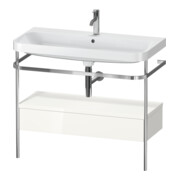 Duravit Meuble vasque Happy D.2 Plus 97,5x49cm, 1 T, blanc, mitigeur console, 1 tiroir