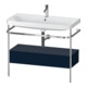 Duravit Meuble vasque Happy D.2 Plus 97,5x49cm, 1 trou, bleu mat, avec console, 1 tiroir-1