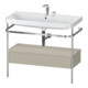 Duravit Meuble vasque Happy D.2 Plus 97,5x49cm, 2 trous, avec console, 1 tiroir-1