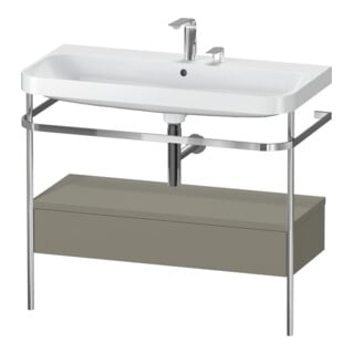 Duravit Meuble vasque Happy D.2 Plus 97,5x49cm, 2 trous, mitigeur, avec console, 1 tiroir