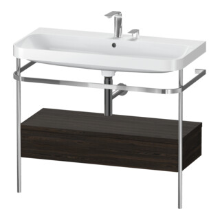 Duravit Meuble vasque Happy D.2 Plus 97,5x49cm, 2 trous, N, avec console, 1 tiroir