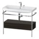 Duravit Meuble vasque Happy D.2 Plus 97,5x49cm, 2 trous, N, avec console, 1 tiroir-1
