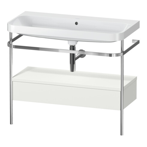 Duravit Meuble vasque Happy D.2 Plus 97,5x49cm, sans trop-plein, 1 tiroir