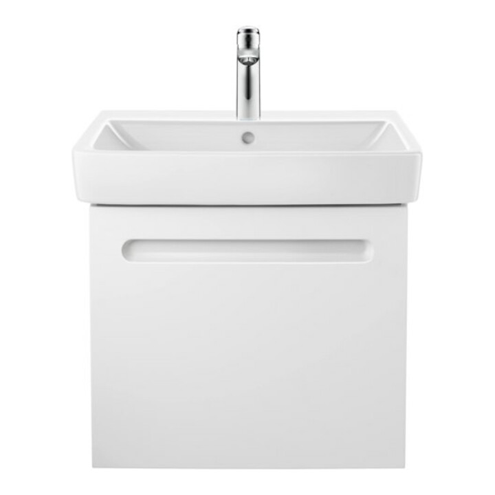 Duravit Meuble vasque No. 1 65x46 cm, blanc, m HL, ÜL, plan trou de robinet