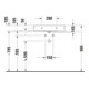 Duravit Meuble vasque sablé DuraSquare 60x47 cm, sans trop-plein, avec vidage, sans trou de robinet, blanc