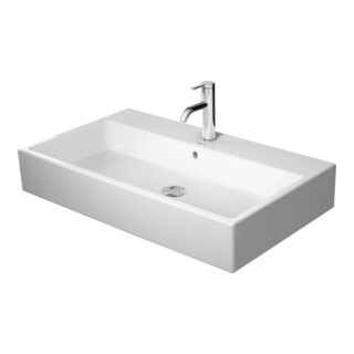 Duravit Meuble vasque sablé Vero Air 80x47 cm, blanc, m HL, ÜL, plan robinetterie