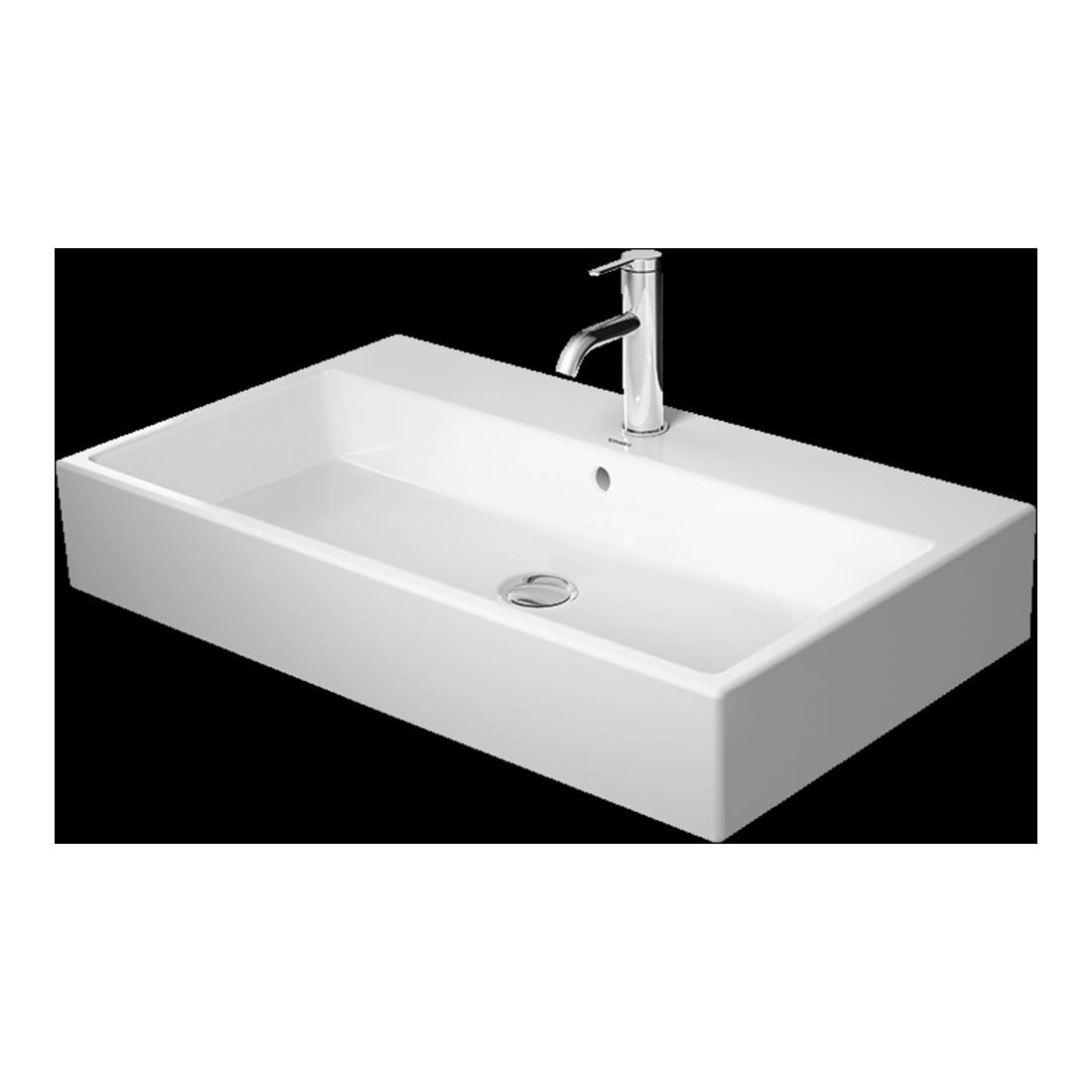 Duravit Meuble vasque sablé Vero Air 80x47 cm, blanc, m HL, ÜL, plan robinetterie