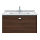 Duravit Meuble vasque Starck 3 85x48,5 cm, blanc mat, avec trou robinet, plan troué-1