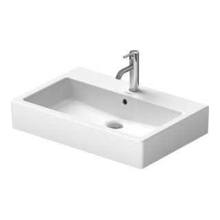 Duravit Meuble vasque Vero 70x47 cm, blanc, sans trop-plein, sans robinetterie, sans perçage robinet
