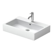 Duravit Meuble vasque Vero 70x47 cm, blanc, sans trop-plein, sans robinetterie, sans perçage robinet