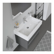 Duravit Meuble vasque Vero 80x47 cm, blanc, avec trop-plein et perçage robinet-5
