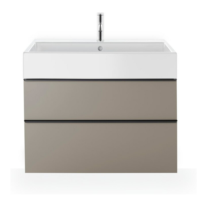 Duravit Meuble vasque Vero Air 100x47 cm, blanc, 2 trous, plan trou robinet