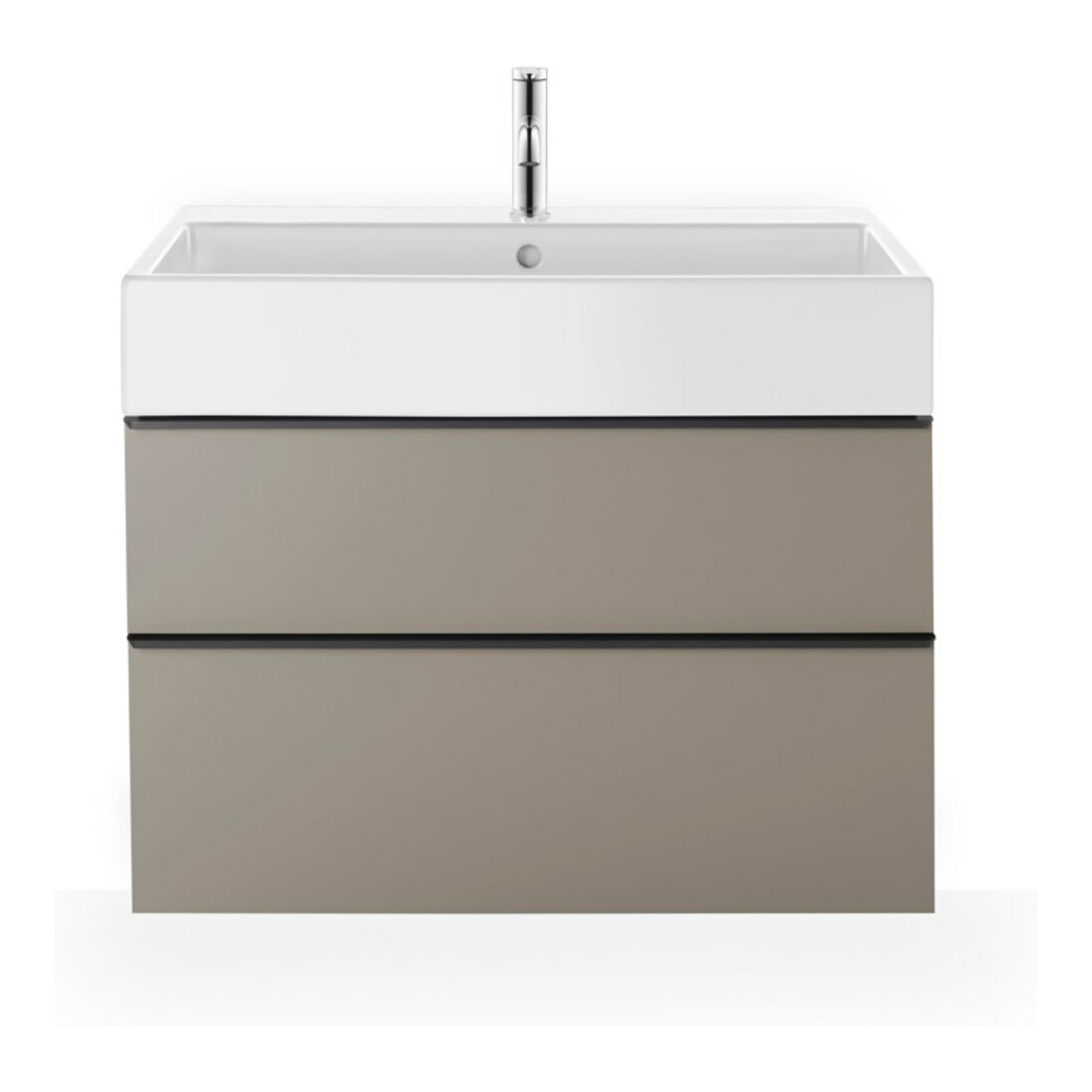 Duravit Meuble vasque Vero Air 100x47 cm, blanc, 2 trous, plan trou robinet