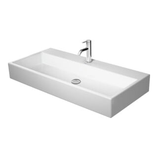 Duravit Meuble vasque Vero Air 100x47 cm, blanc, avec trou robinet, sans trop-plein, avec siphon