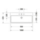 Duravit Meuble vasque Vero Air 100x47 cm, blanc, m HL, ÜL, plan de robinetterie