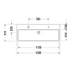 Duravit Meuble vasque Vero Air 120x47 cm, blanc, 2 trous, plan avec perçage robinet-4