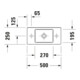 Duravit Meuble vasque Vero Air 50x25 cm, sans trop-plein, avec vidage, vidage à droite, blanc-5