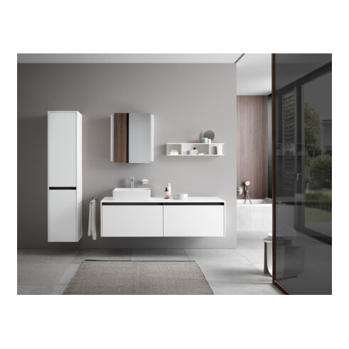 Duravit Meuble vasque Vero Air 50x47 cm, blanc, m HL, ÜL, plan robinetterie