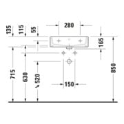 Duravit Meuble vasque Vero Air 50x47 cm, blanc, sans trop-plein, avec plan pour robinet-5